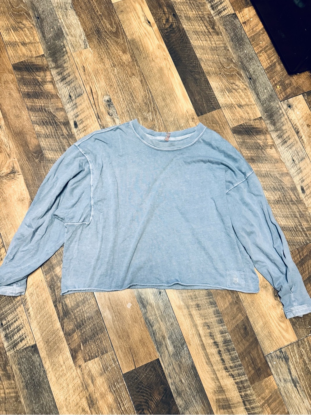 FP Movement Light Blue Cropped Long Sleeve Tee